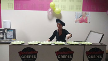 un repas d'anniversaire avec Génération crêpes aux fourneaux 